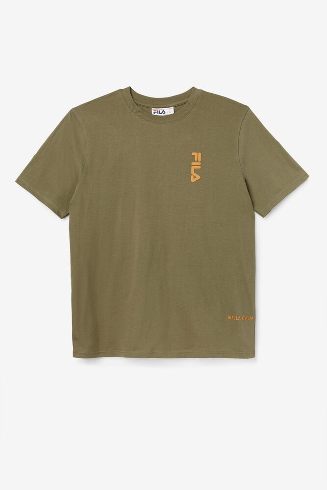 Fila Deckhand T-Shirt Olive - Mens - 28317IWKO